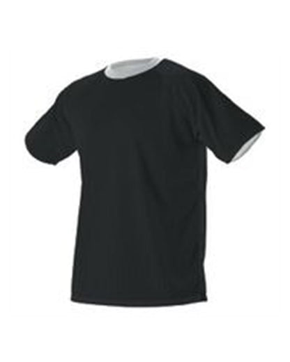 Badger Youth eXtreme Mesh Reversible Jersey 56REVY #color_Black/ White
