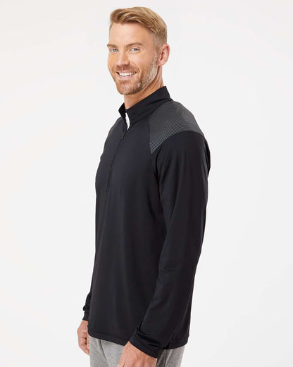 Adidas Shoulder Stripe Quarter-Zip Pullover A520 #colormdl_Black