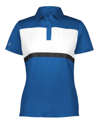 Holloway Women's Prism Bold Polo 222776 #color_Royal/ White