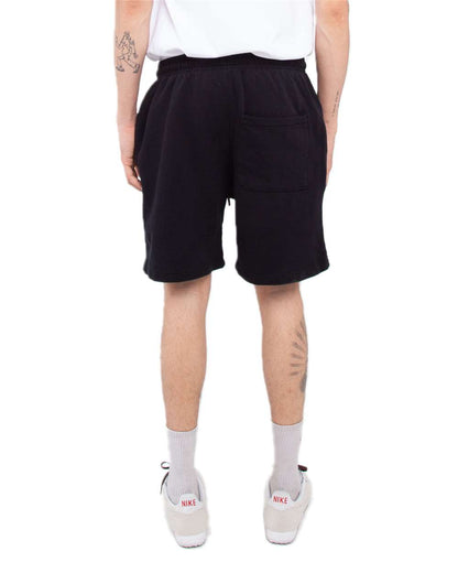 Shaka Wear Men's Garment-Dyed Fleece Shorts SHGFS #colormdl_Black