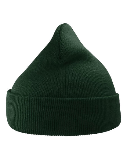 Atlantis Headwear Sustainable 12" Knit Beanie WIND #color_Bottle Green