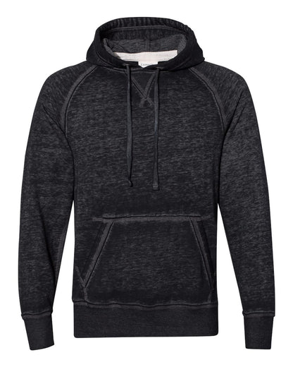 J. America Men's Vintage Zen Fleece Hooded Sweatshirt 8915 #color_Twisted Black