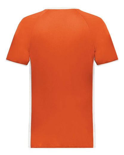 Augusta Sportswear Cutter V-Neck Jersey 6907 #color_Orange/ White