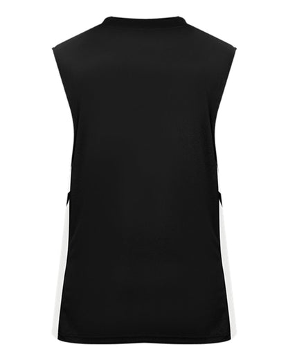 Alleson Athletic B-Pivot Reversible Women's Tank Top 8966 #color_Black/ White