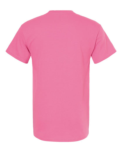 M&O Men's Gold Soft Touch T-Shirt 4800 #color_Azalea