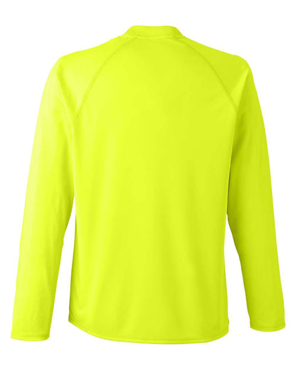CORE365 Unisex Ultra UVP™ Marina Raglan Long Sleeve T-Shirt CE110 #color_Safety Yellow