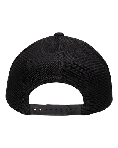 Sportsman Modern Six-Panel Trucker Fit Cap SP1650 #color_X Hatch Black/ Black