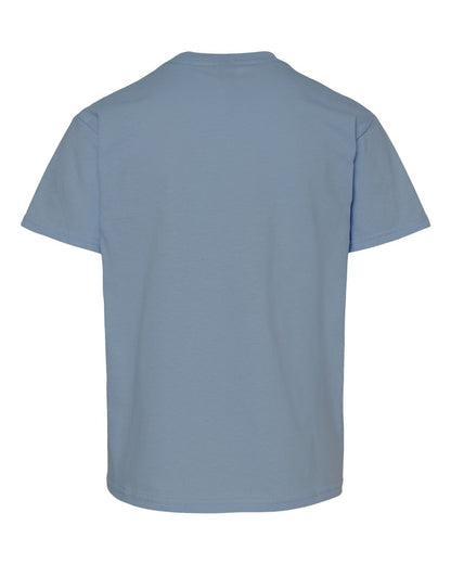 Gildan Youth Light Cotton T-Shirt 3000B #color_Stone Blue
