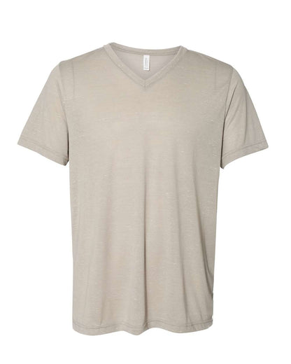 BELLA + CANVAS Textured Jersey V-Neck Tee 3655 #color_Stone Marble