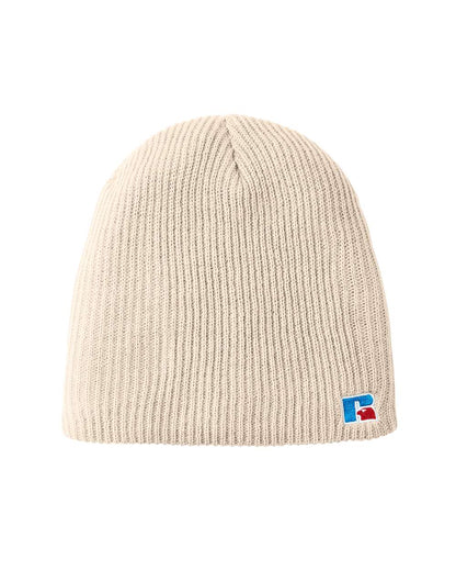 Russell Athletic Core R Patch Beanie UB89UHB #color_Off White
