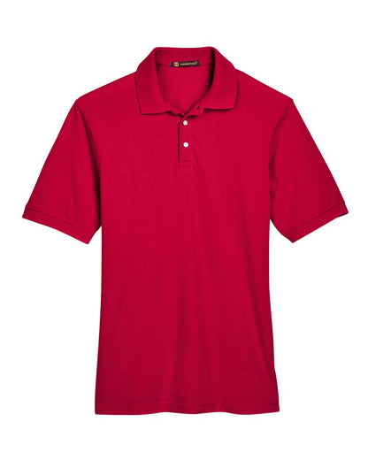 Harriton Men's Easy Blend™ Polo M265 #color_Red