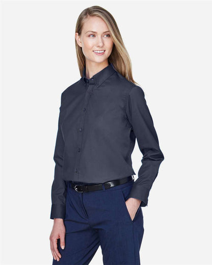 CORE365 Women's Operate Twill Shirt 78193 #colormdl_Carbon