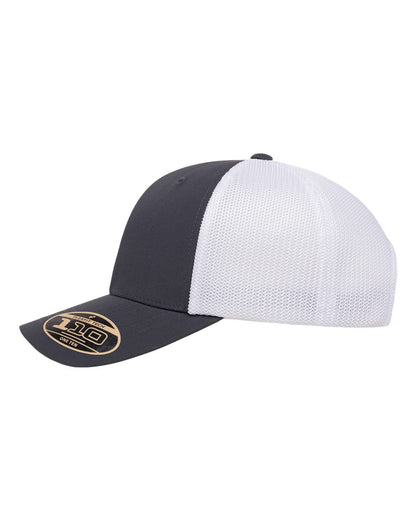 Flexfit 110® Recycled Mesh Cap 110R #color_Charcoal/ White