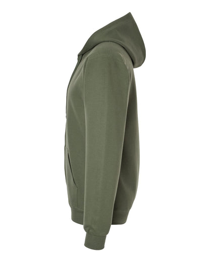 Gildan Unisex Softstyle® Full-Zip Hooded Sweatshirt SF600 #color_Military Green