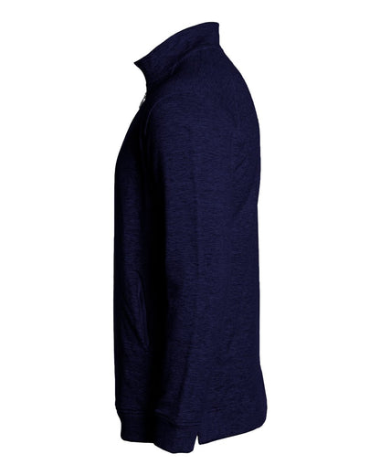 Badger FitFlex French Terry Quarter-Zip Sweatshirt 1060 #color_Navy