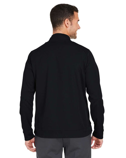 North End Men's Express Tech Performance Pique Quarter-Zip Pullover NE412 #colormdl_Black