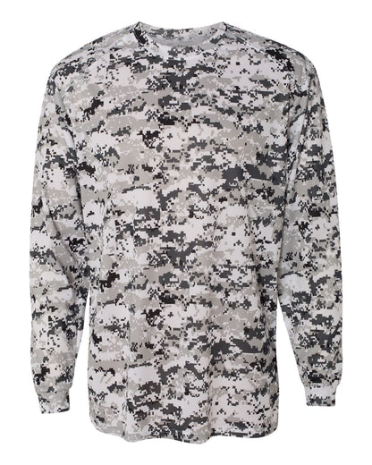 Badger Digital Camo Long Sleeve T-Shirt 4184 #color_White Digital