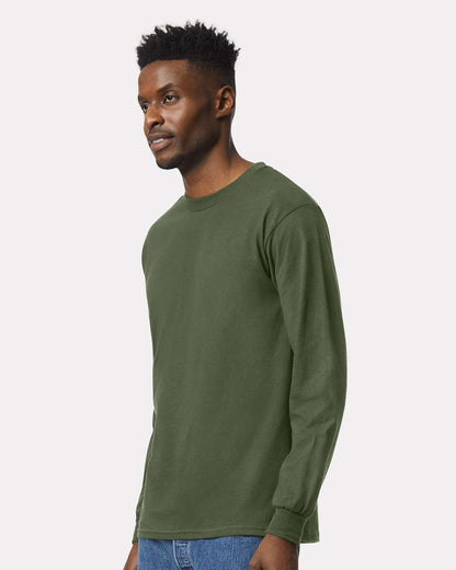 Gildan Ultra Cotton® Long Sleeve T-Shirt 2400 #colormdl_Military Green