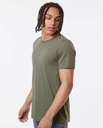 Tultex Combed CVC T-Shirt 602CVC #colormdl_Heather Military Green