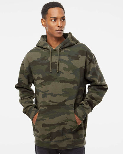 Independent Trading Co. Heavyweight Hooded Sweatshirt IND4000 #colormdl_Forest Camo