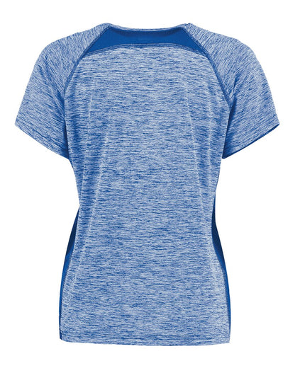 Holloway Women's Electrify CoolCore® V-Neck T-Shirt 222771 #color_Royal Heather