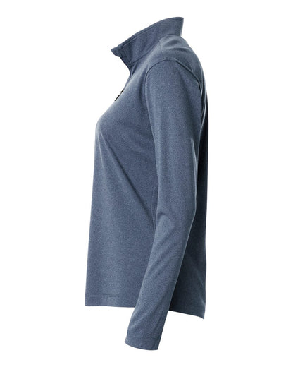 AllPro Women's Pro-Lock Performance Quarter-Zip Pullover 41870L #color_Heather Navy