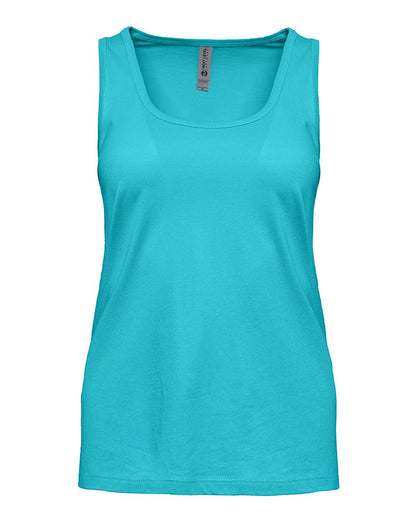 Next Level Women's Cotton Tank 3933 #color_Tahiti Blue
