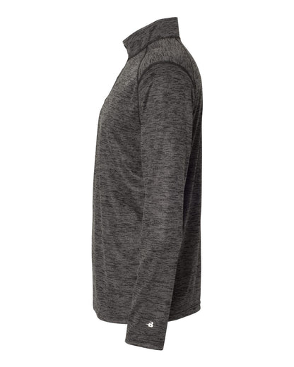 Badger Tonal Blend Quarter-Zip Pullover 4172 #color_Black Tonal Blend