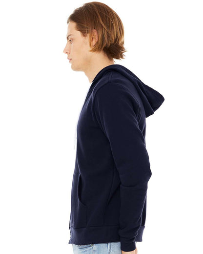 BELLA + CANVAS Sponge Fleece Full-Zip Hoodie 3739 #colormdl_Navy