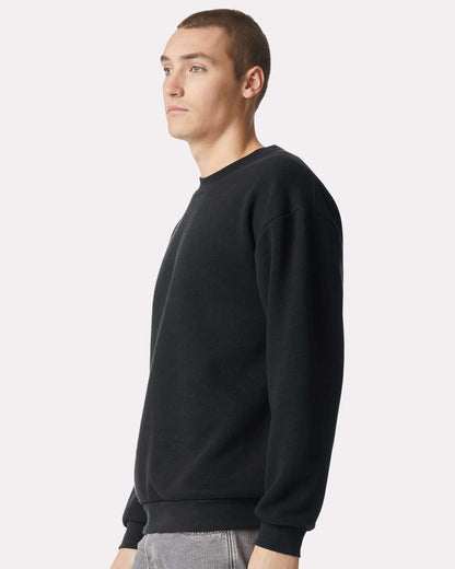 American Apparel Unisex ReFlex Fleece Crewneck Sweatshirt RF496 #colormdl_Black