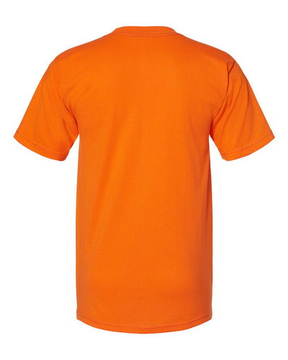 Bayside USA-Made 50/50 Pocket T-Shirt 1725 #color_Safety Orange