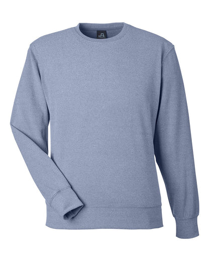 J. America Unisex Element Fleece Crewneck Sweatshirt 8761 #color_Navy