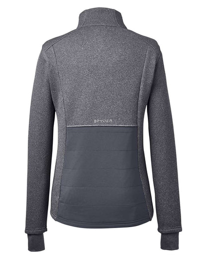 Spyder Women's Pursuit Jacket s17299 #color_Black Heather/ Polar