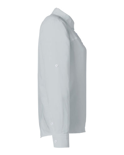 HUK Women's Tide Point Long Sleeve Shirt H615006 #color_Harbor Mist