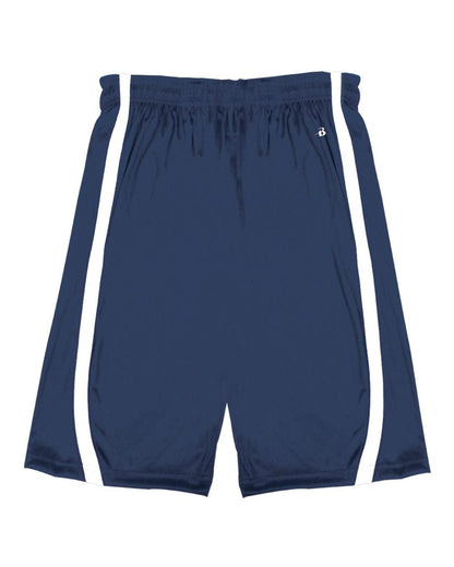 Alleson Athletic Youth B-Core B-Slam Reversible Shorts 2244 #color_Navy/ White