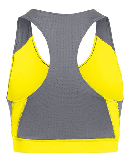 Augusta Sportswear Women's All Sport Sports Bra 2417 #color_Power Yellow/ Graphite