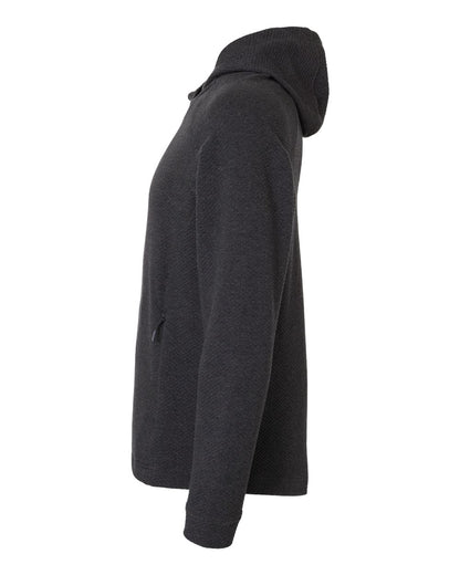 North End Men's Spirit Textured Hooded Pullover NE729 #color_Black Heather