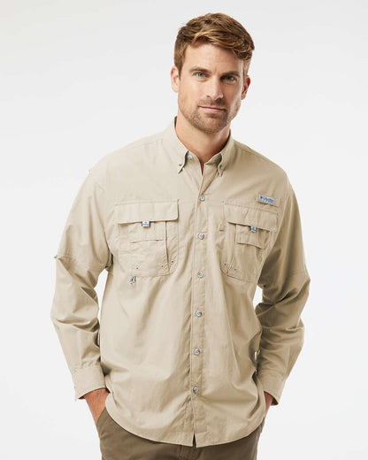 Columbia PFG Bahama™ II Long Sleeve Shirt 212463 #colormdl_Fossil