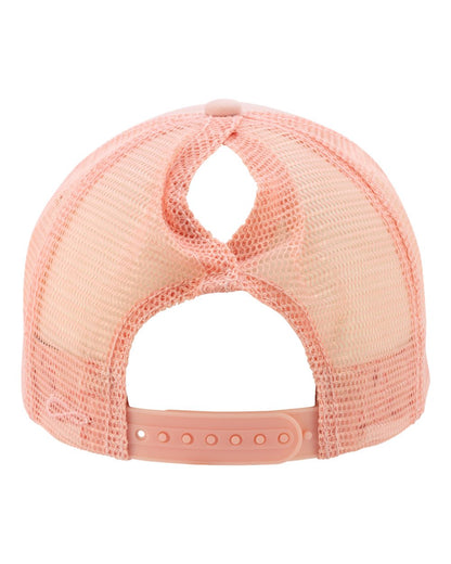 Infinity Her Women's Foam Trucker Cap ROSIE #color_Dusty Pink/ Pink/ Peachy Pink/ Butterfly
