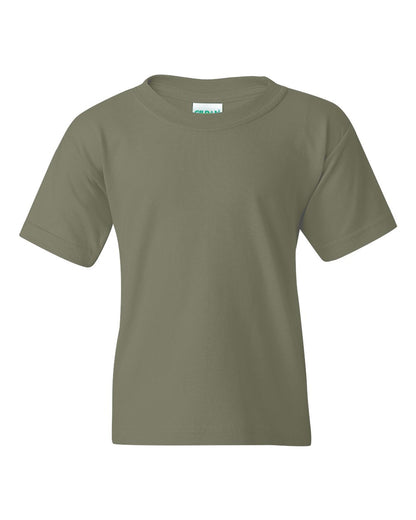 Gildan Youth Heavy Cotton™ T-Shirt 5000B #color_Military Green