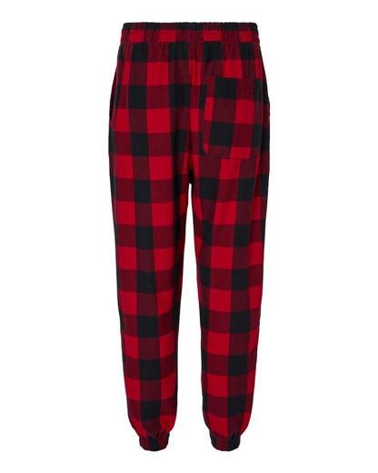 Burnside Flannel Jogger 8810 #color_Red/ Black