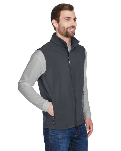 CORE365 Men's Cruise Two-Layer Fleece Bonded Soft Shell Vest CE701 #colormdl_Carbon