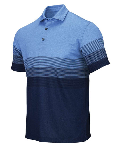Paragon Men's Belmont Sublimated Heathered Polo 153 #color_Blue Heather
