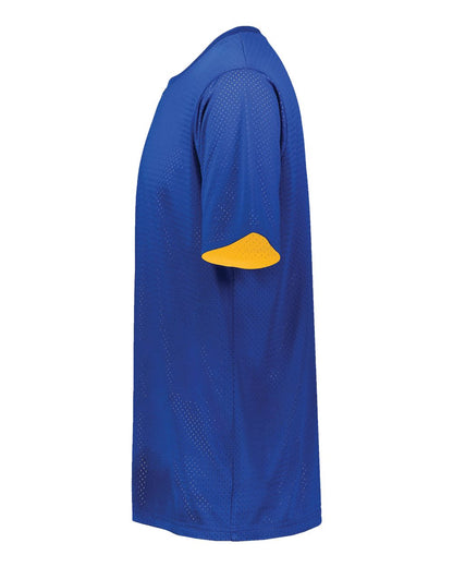 Augusta Sportswear Unisex Mesh Reversible Jersey 1602 #color_Royal/ Gold