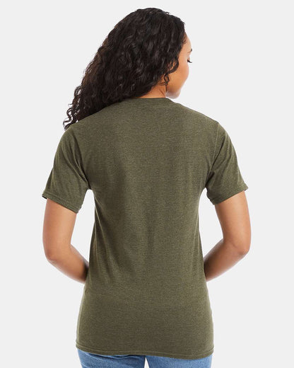 Hanes Unisex Beefy-T® T-Shirt 5180 #colormdl_Military Green Heather
