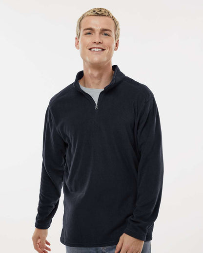 Augusta Sportswear Eco Revive™ Micro-Lite Fleece Quarter-Zip Pullover 6863 #colormdl_Black