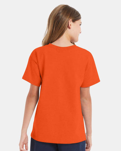 Hanes Youth Essential-T T-Shirt 5480 #colormdl_Orange