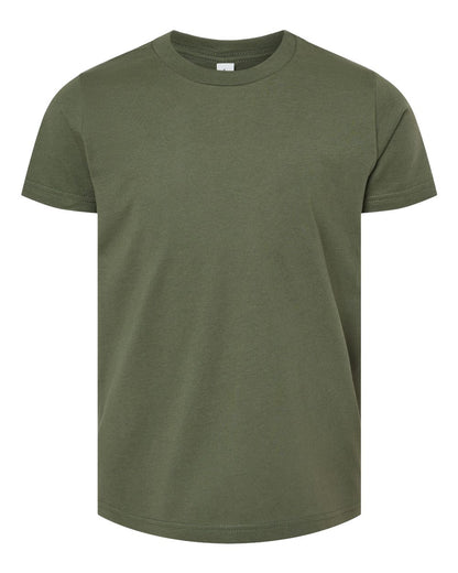 BELLA + CANVAS Youth Jersey Tee 3001Y #color_Military Green