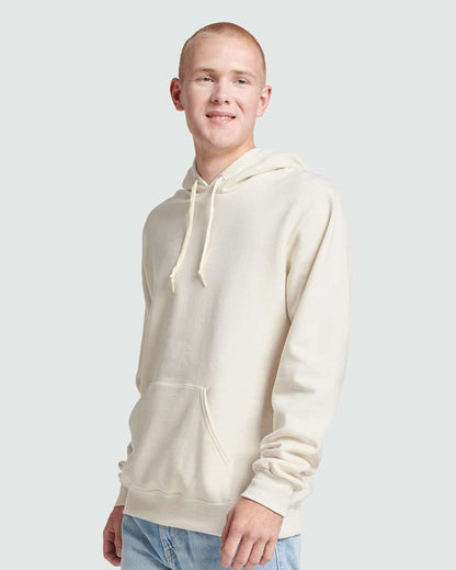 JERZEES Unisex Eco™ Premium Blend Ring-Spun Hooded Sweatshirt 700MR #colormdl_Sweet Cream Heather