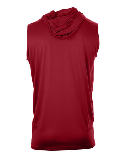 Badger Youth B-Core Sleeveless Hooded T-Shirt 2108 #color_Red